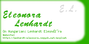 eleonora lenhardt business card